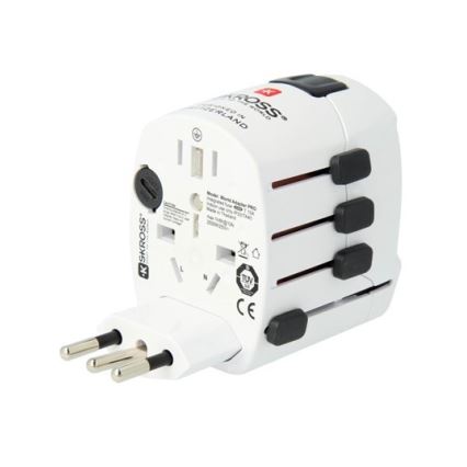 Универсальный дорожный адаптер для всего мира 230V + USB-порт