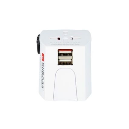 Международное зарядное устройство 230V + 2x USB-порта