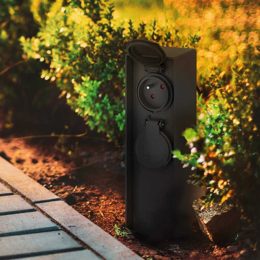 Вулична розеткова колона 2Z 230V IP44