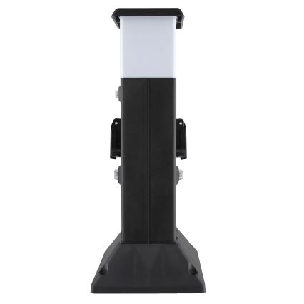 Уличная лампа с 2 розетками 1xE14/15W/230V IP44 черный