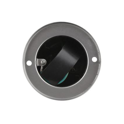Вулична розеткова колона 2Z 230V IP44 матовий хром круглий