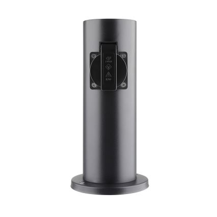 Уличная розеточная колонна 2Z 230V IP44 черный угловой
