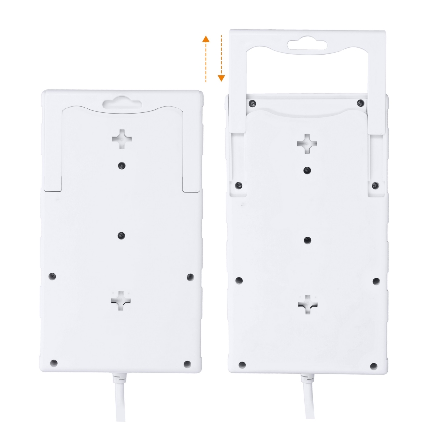 Удлинительный кабель с выключателем 8Z Typ E + 1xUSB-A + 1xUSB-C 2m белый