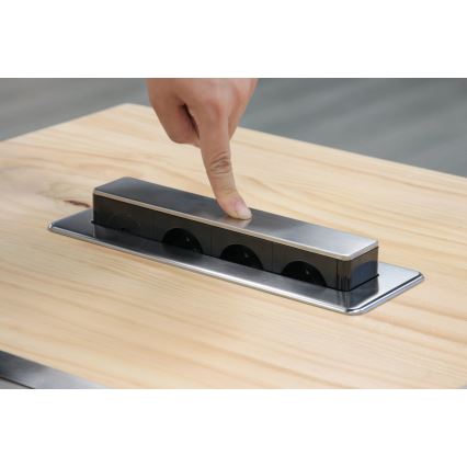 Модуль розеток для столешницы 3x230V + USB-A + USB-C