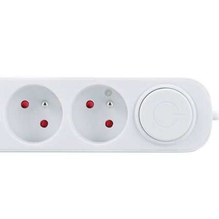 Удлинитель 3 м с выключателем, 5 розеток и USB-зарядкой A+C