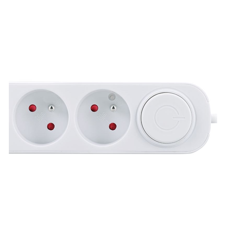 Удлинитель 3 м с выключателем, 5 розеток и USB-зарядкой A+C