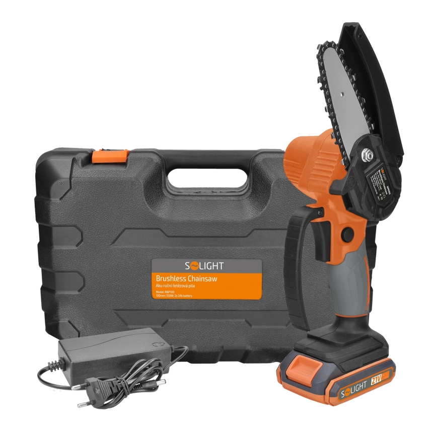 Акумуляторна ручна ланцюгова пила 2000 mAh 21V