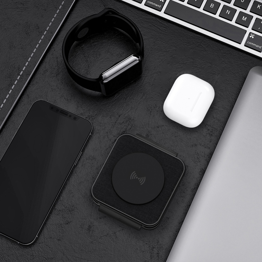 Беспроводное зарядное устройство 3 в 1 15 Вт