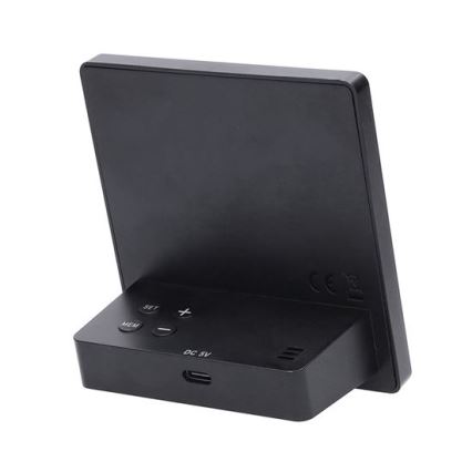 Цифровой термометр 5V/2xAAA + 2xAAA черный