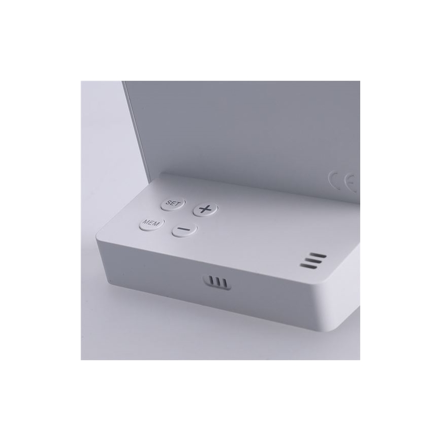 Цифровий термометр 5V/2xAAA + 2xAAA білий