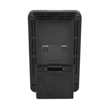 Метеостанція з LCD-дисплеєм 2xAA + 2xAA чорна