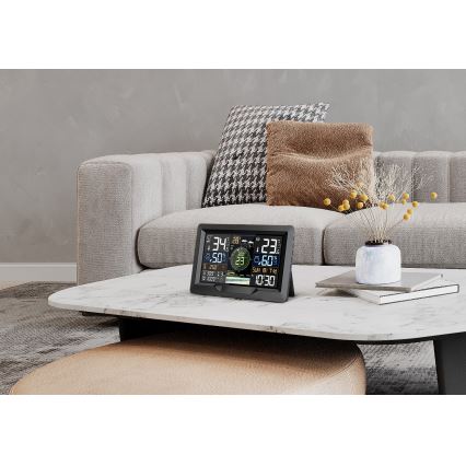 Професійна метеостанція з кольоровим LCD-дисплеєм 5В/2xAA + 3xAA + 2xAA Wi-Fi Tuya