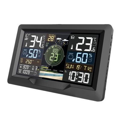 Професійна метеостанція з кольоровим LCD-дисплеєм 5В/2xAA + 3xAA + 2xAA Wi-Fi Tuya