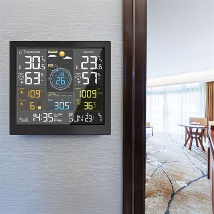 Профессиональная метеостанция с ЖК-дисплеем, питание 5 В (2×AA) + 3×AAA, Wi-Fi