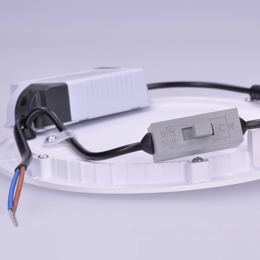 Светодиодная панель LED, 12 Вт, 230 В, 3000/4000/6000 К, Ø17 см, белая