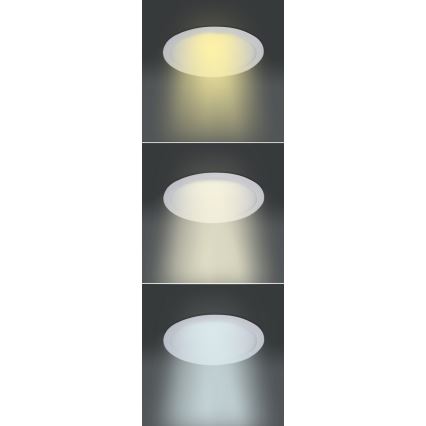 LED вбудований світильник LED/12W/230V 3000/4000/6000K діам. 17 см білий
