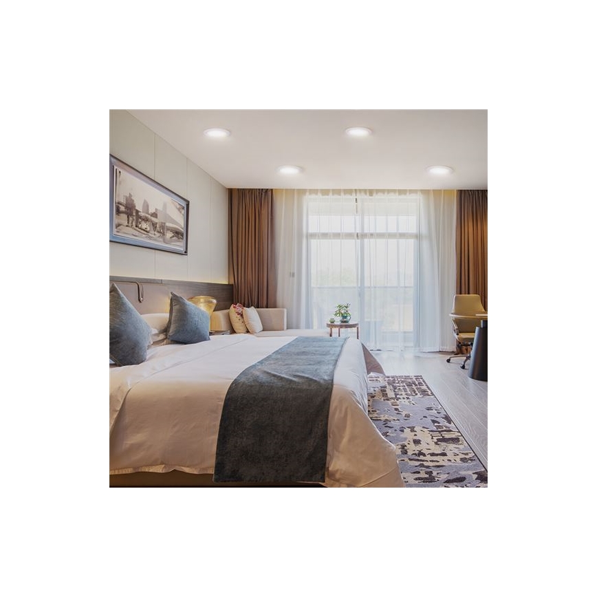 LED вбудований світильник LED/18W/230V 3000/4000/6000K діам. 22,5 cm білий