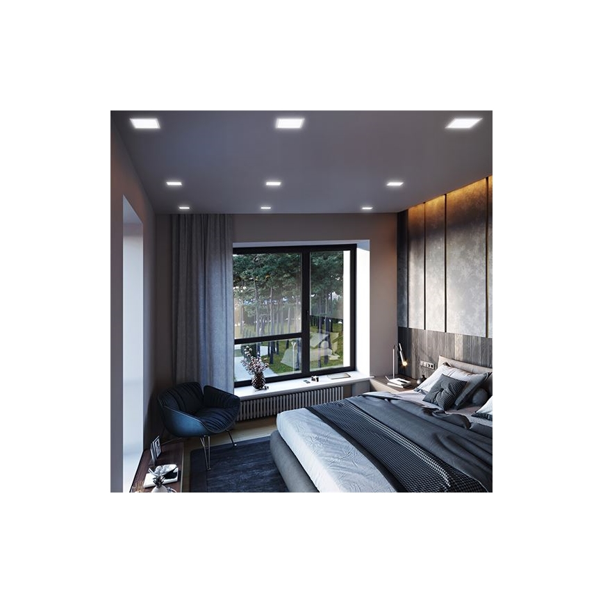LED панель LED/18W/230V 3000/4000/6000K 22,5x22,5 cm біла