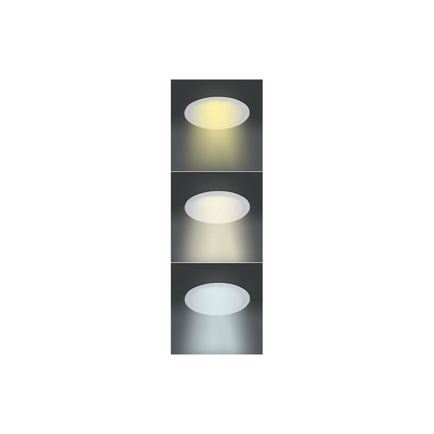 Світлодіодна панель LED/6W/230V 3000/4000/6000K, діаметр 12 см, біла