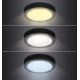 Светодиодный потолочный светильник LED/12W/230V 3000/4000/6000K черный круглый