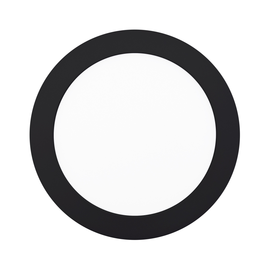 Світлодіодний стельовий світильник LED/12W/230V 3000/4000/6000K чорний круглий