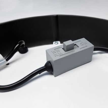 Світлодіодний стельовий світильник LED/12W/230V 3000/4000/6000K чорний круглий