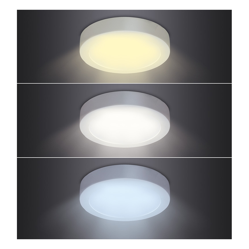 LED-потолочный светильник, 12 Вт, 230 В, 3000/4000/6000 К, диаметр 17 см, белый