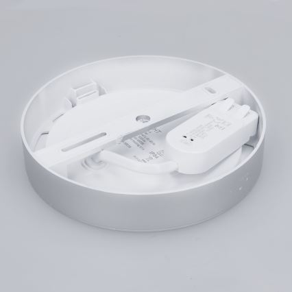 LED накладна/вбудована панель 2 в 1 LED/12W/230V 3000/4000/6000K діаметр 17 см IP54 срібляста