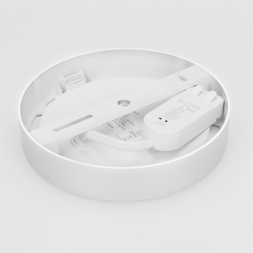 Накладна/вбудована LED-панель 2 в 1, 12 Вт, 230 В, 3000/4000/6000 К, Ø17 см, IP54, біла