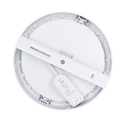 LED накладна/вбудована панель 2-в-1 18 Вт/230 В 3000/4000/6000 К діам. 22,5 см IP54 срібляста