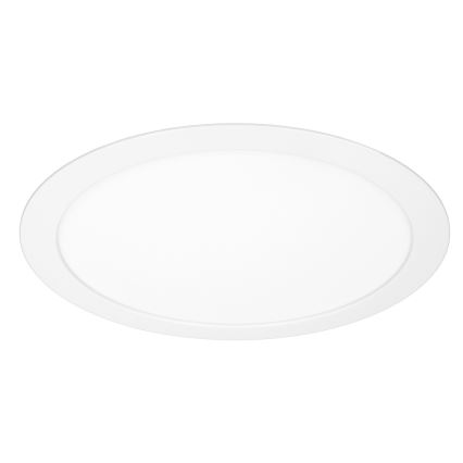 LED панель 2-в-1, накладна/вбудована, 18 Вт/230 В, 3000/4000/6000 К, діаметр 22,5 см, IP54, біла