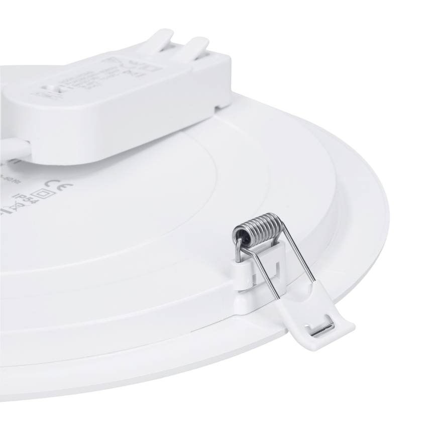 LED накладная/встраиваемая панель 2 в 1 18 Вт/230 В 3000/4000/6000K Ø22,5 см IP54 белая