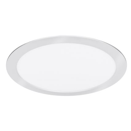LED панель 2 в 1 (накладна/вбудована) 24W/230V 3000/4000/6000K діам. 30 см IP54 срібна