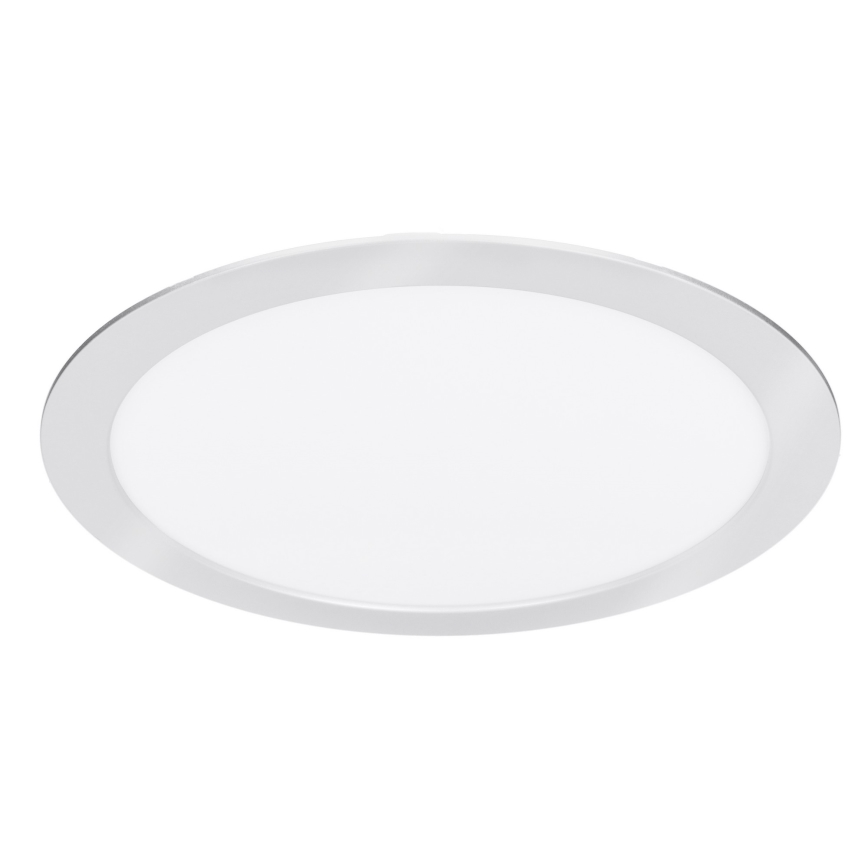LED панель 2 в 1 (накладна/вбудована) 24W/230V 3000/4000/6000K діам. 30 см IP54 срібна