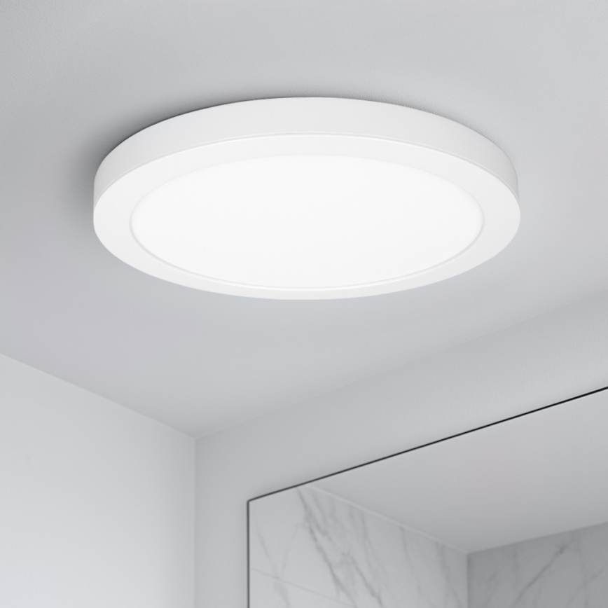 LED накладная/встраиваемая панель 2 в 1, 24 Вт/230 В, 3000/4000/6000 К, диаметр 30 см, IP54, белая