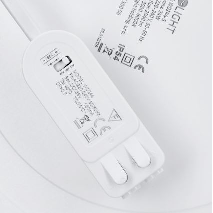LED накладна/вбудована стельова панель 2в1 24W/230V 3000/4000/6000K діам. 30 cm IP54 біла