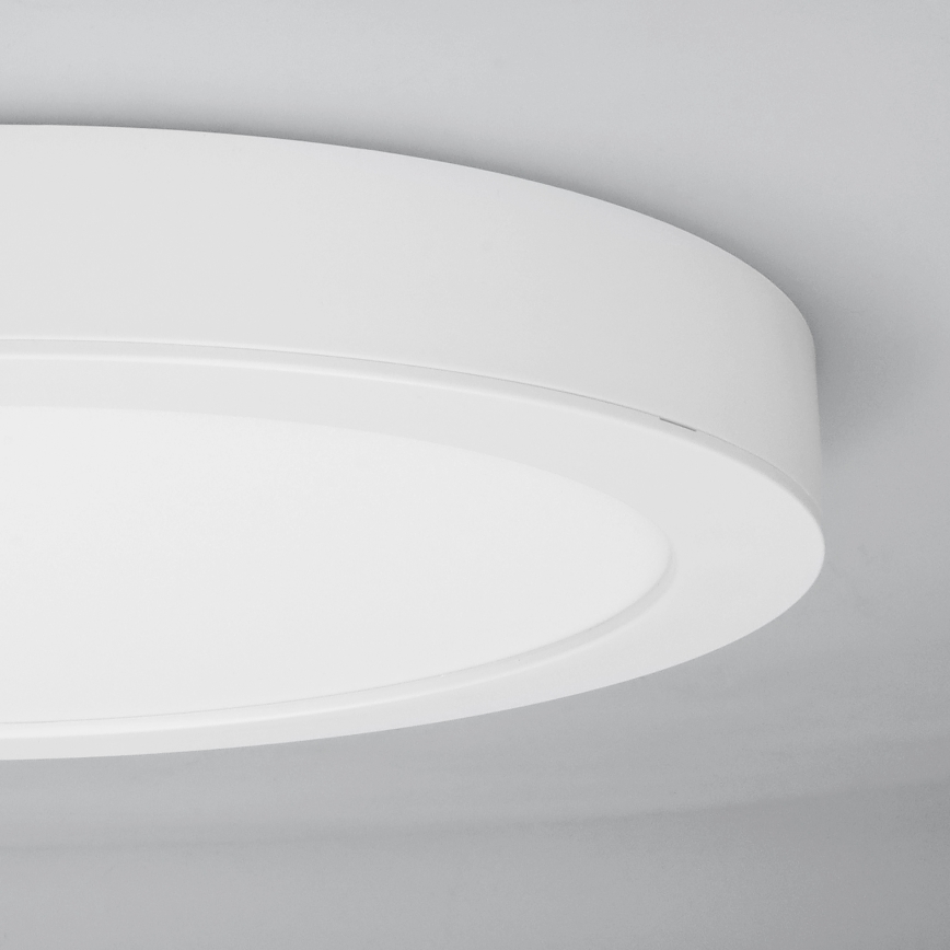 LED накладна/вбудована стельова панель 2в1 24W/230V 3000/4000/6000K діам. 30 cm IP54 біла