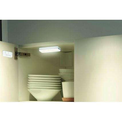 НАБІР 2x LED Освітлення шаф LED/0,5W/2xAAA