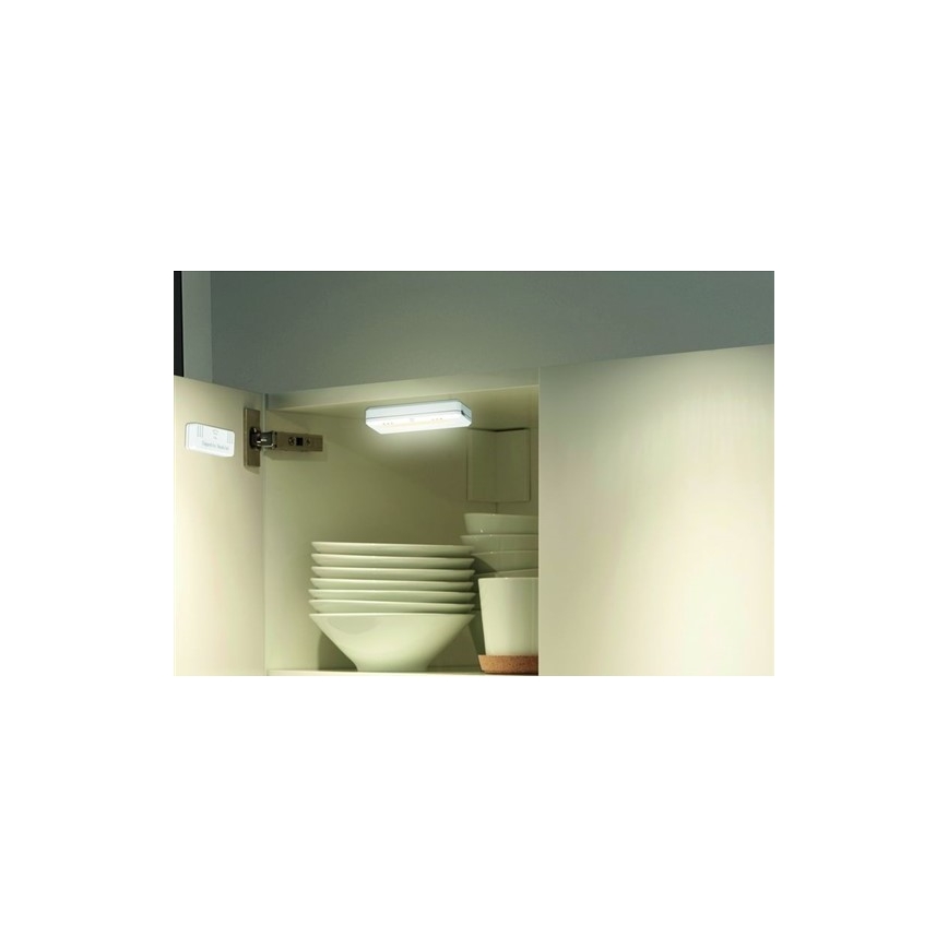 НАБІР 2x LED Освітлення шаф LED/0,5W/2xAAA