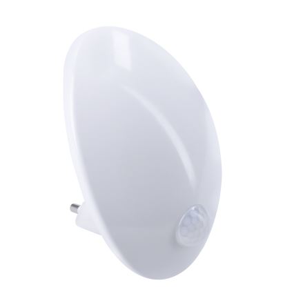 LED Навігаційний світильник з датчиком в розетку LED/0,7W/230V 3000K