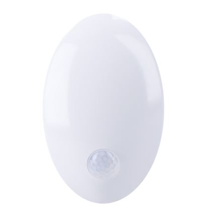 LED Навігаційний світильник з датчиком в розетку LED/0,7W/230V 3000K