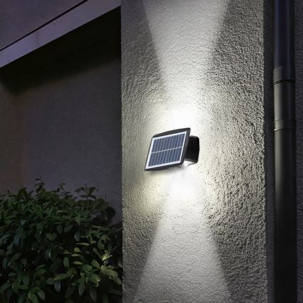 Солнечный настенный светильник LED, 3,7 В, IP44, аккумулятор 1200 mAh