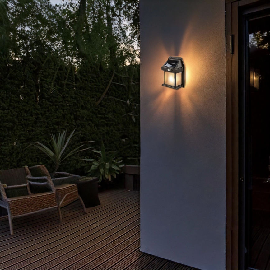 Світлодіодний сонячний ліхтар із регульованою яскравістю та датчиком LED/3,7V IP44 1200 mAh