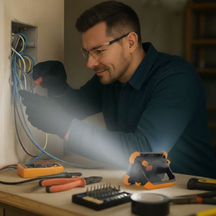 Светодиодный аккумуляторный прожектор LED/10W/3,7V 4400 mAh