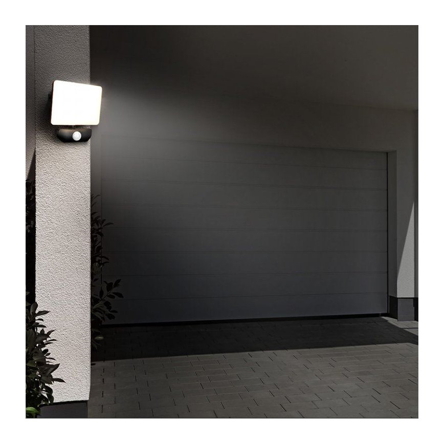 Вуличний світлодіодний прожектор з датчиком LED/20W/230V 4000K IP44