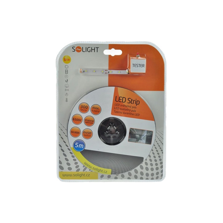 Світлодіодна стрічка 24W/12V 5м