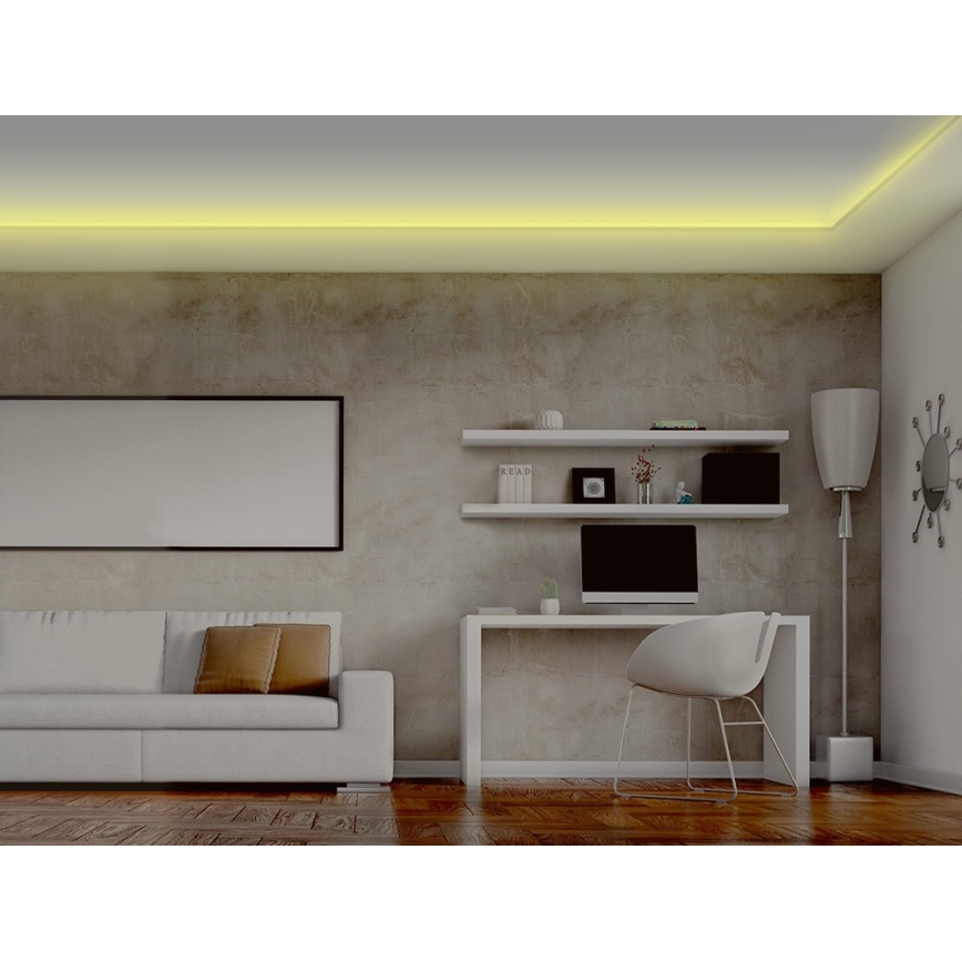Світлодіодна RGB стрічка з регулюванням яскравості LED/20W/230V 5м IP65 Tuya + ДК