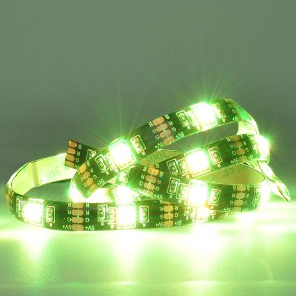 Світлодіодна RGB стрічка з регулюванням яскравості для телевізора LED/6W/5V Wi-Fi Tuya + пульт дистанційного керування 0,5 м