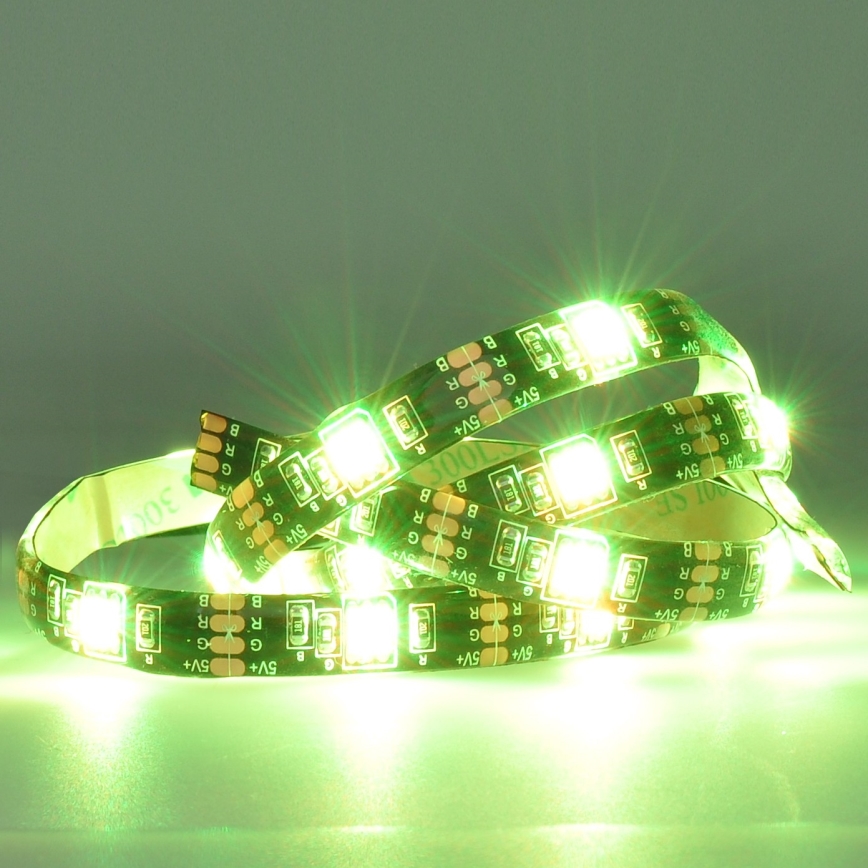 Світлодіодна RGB стрічка з регулюванням яскравості для телевізора LED/6W/5V Wi-Fi Tuya + пульт дистанційного керування 0,5 м
