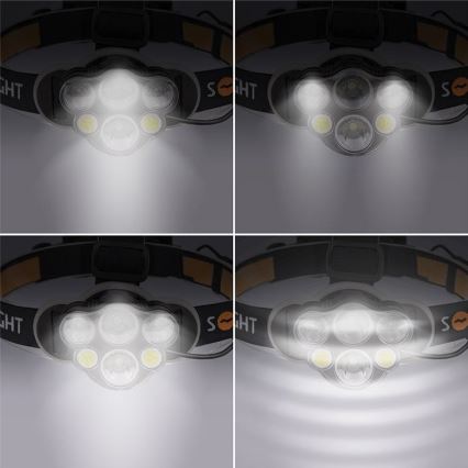 Світлодіодний акумуляторний налобний ліхтар LED/USB 2200mAh IP44